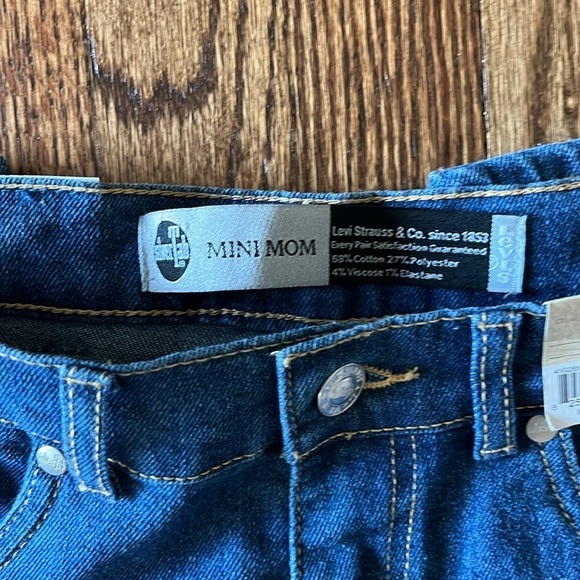 🆕 Girls Levis Silver Tab Mini Mom Jeans Adjustable Waist High Rise  14R - Picture 8 of 12